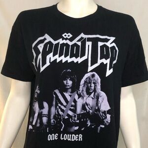 Spinal Tap One Louder double sided black short sleeve t shirt size medium